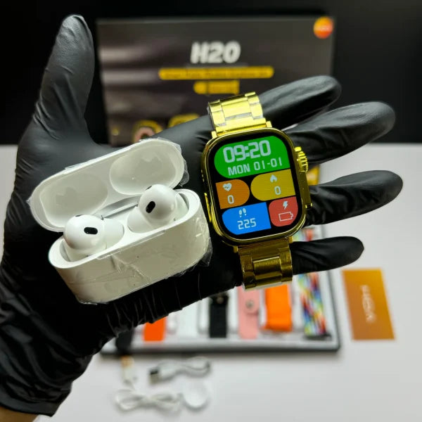 H20 10in1 smart watch with wireless earbuds